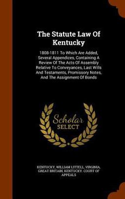 The Statute Law of Kentucky