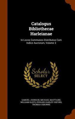 Catalogus Bibliothecae Harleianae