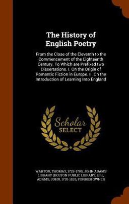The History of English Poetry
