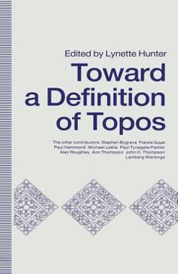 Towards a Definition of Topos