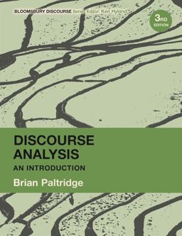 Discourse Analysis Discourse Analysis