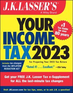 J. K. Lasser's Your Income Tax 2023 For Preparing Your 2022 Tax Return 2nd 9781394157686 Front Cover