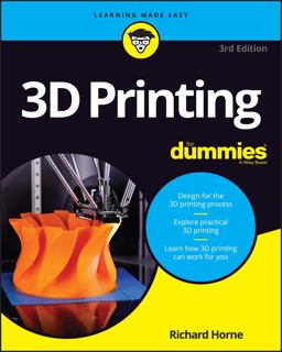 3D Printing for Dummies 3rd 9781394169474 Front Cover