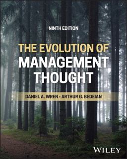 Evolution of Management Thought 9th 9781394202317 Front Cover
