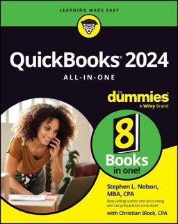 QuickBooks 2024 All-In-One for Dummies  9781394206353 Front Cover