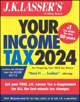 J. K. Lasser's Your Income Tax 2024 For Preparing Your 2023 Tax Return 3rd 9781394223497 Front Cover
