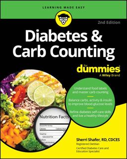     DIABETES+CARB COUNTING FOR DUMMIES  9781394265572 Front Cover