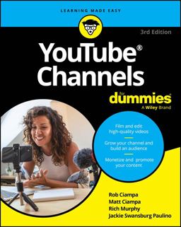     YOUTUBE CHANNELS FOR DUMMIES  9781394271436 Front Cover