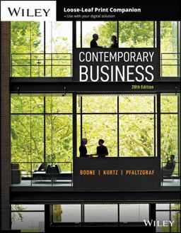Contemporary Business Contemporary Business