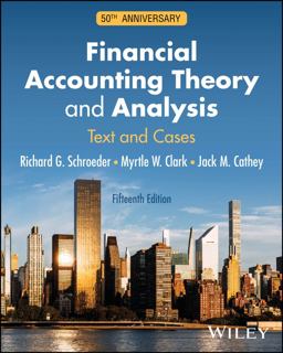 Financial Accounting Theory and Analysis