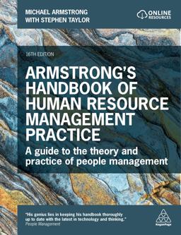 Armstrong's Handbook of Human Resource Management Practice A Guide to the Theory and Practice of People Management 16th 9781398606630 Front Cover