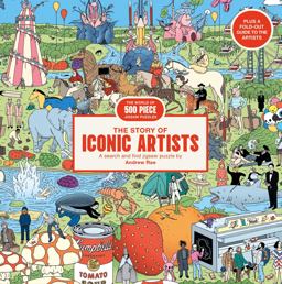 The Story of Iconic Artists: a 500 Piece Art History Jigsaw Puzzle by Andrew Rae