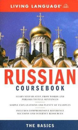 Russian Coursebook: the Basics  9781400021536 Front Cover