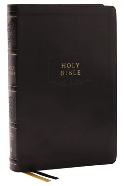 KJV Holy Bible with 73,000 Center-Column Cross References, Black Leathersoft, Red Letter, Comfort Print
