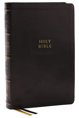 KJV Holy Bible with 73,000 Center-Column Cross References, Black Leathersoft, Red Letter, Comfort Print (Thumb Indexed)