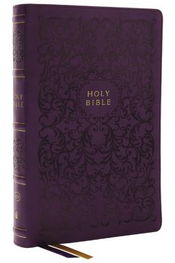 KJV Holy Bible with 73,000 Center-Column Cross References, Purple Leathersoft, Red Letter, Comfort Print