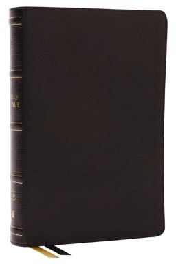 KJV Holy Bible with 73,000 Center-Column Cross References, Black Genuine Leather, Red Letter, Comfort Print (Thumb Indexed)
