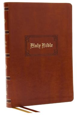 KJV Bible, Giant Print Thinline Bible, Vintage Series, Leathersoft, Red Letter, Comfort Print [Tan]