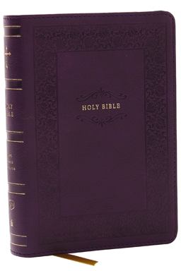 KJV Compact Bible W 43,000 Cross References, Purple Leathersoft, Red Letter, Comfort Print