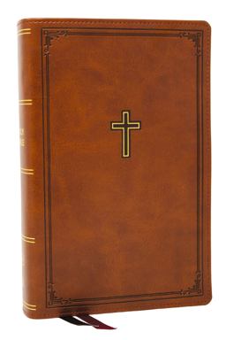 KJV Personal Size Large Print End-Of-verse Reference Bible, Brown, Red Letter, Comfort Print