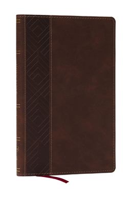 The KJV, Open Bible, Hardcover, Brown, Red Letter, Comfort Print