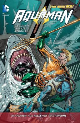 Aquaman Vol. 5: Sea of Storms (the New 52)  9781401254407 Front Cover