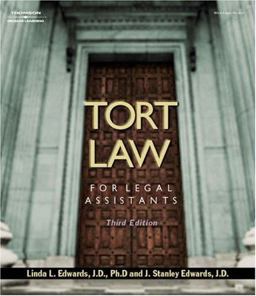 Tort Law for Legal Assistants 3rd 9781401812744 Front Cover