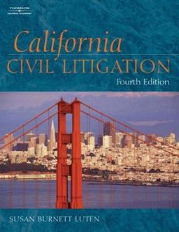 California Civil Litigation 4th 9781401858247 Front Cover