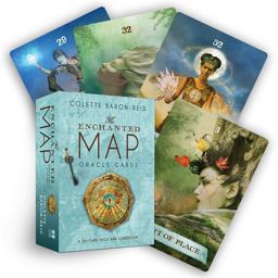 Enchanted Map Oracle Cards A 54-Card Oracle Deck for Love, Purpose, Healing, Magic, and Happiness  9781401927493 Front Cover