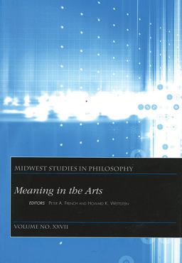 Meaning in the Arts, Volume XXVII