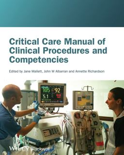 Critical Care Manual of Clinical Procedures and Competencies  9781405122528 Front Cover