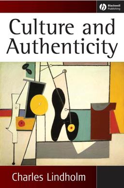 Culture and Authenticity  9781405124430 Front Cover