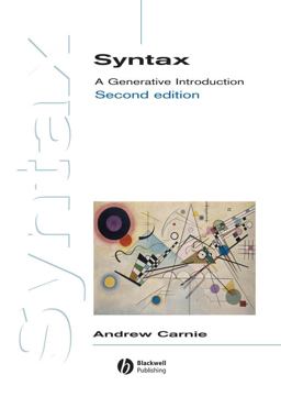 Syntax A Generative Introduction 2nd 9781405133845 Front Cover