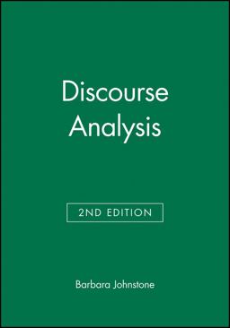 Discourse Analysis 2nd 9781405144278 Front Cover