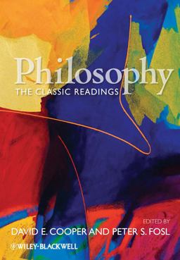 Philosophy The Classic Readings  9781405145862 Front Cover
