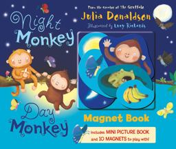 Night Monkey, Day Monkey Magnet Book  9781405288767 Front Cover