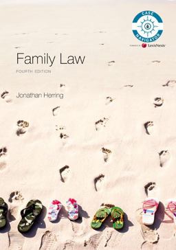 Family Law 4th 9781405899567 Front Cover