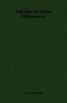 Calculus of Finite Differences