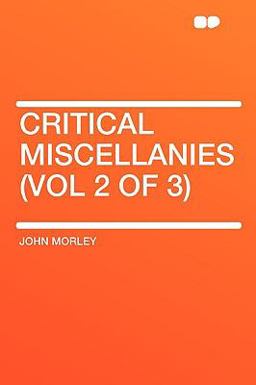 Critical Miscellanies