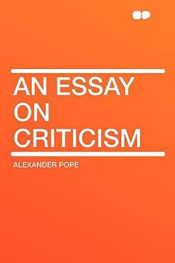 An Essay on Criticism