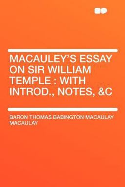 Macauley's Essay on Sir William Temple