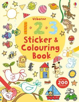 123 Colouring and Sticker Book