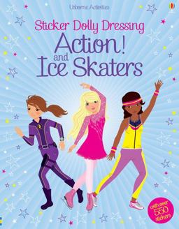 Sticker Dolly Dressing Action and Ice Skaters