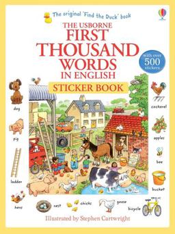First 1000 Words in English Sticker Book