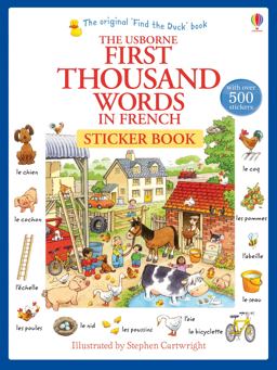 First Thousand Words in French Sticker Book  9781409580225 Front Cover