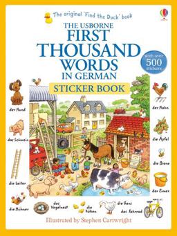 First Thousand Words German Sticker Book  9781409580249 Front Cover
