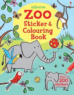 Zoo Sticker and Colouring Book  9781409584339 Front Cover