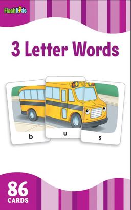 3 Letter Words (Flash Kids Flash Cards)  9781411434967 Front Cover