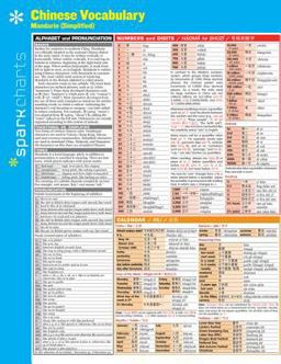 Chinese Vocabulary: Mandarin (Simplified) SparkCharts