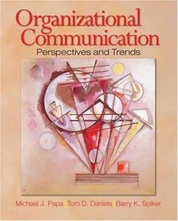 Organizational Communication Perspectives and Trends 5th 9781412916844 Front Cover